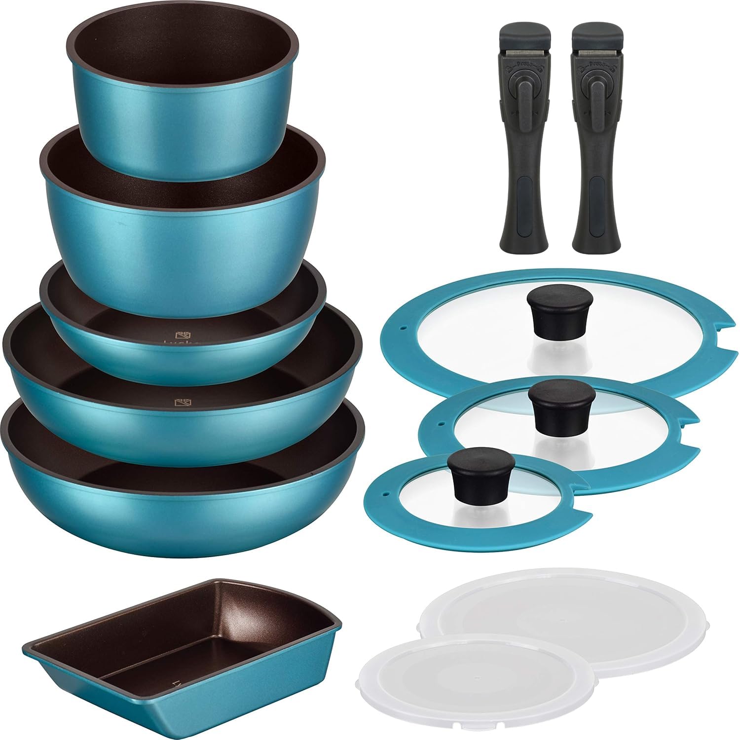 Lycka フライパンセット ターコイズAセット13点 Amazon.co.jp: 【Amazon.co.jp限定】和平フレイズ フライパン